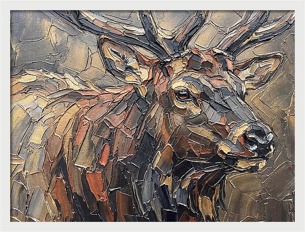 Elk In Textured Splendor