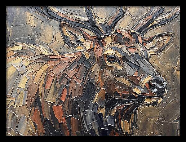 Elk In Textured Splendor