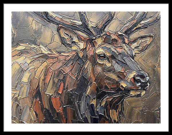 Elk In Textured Splendor