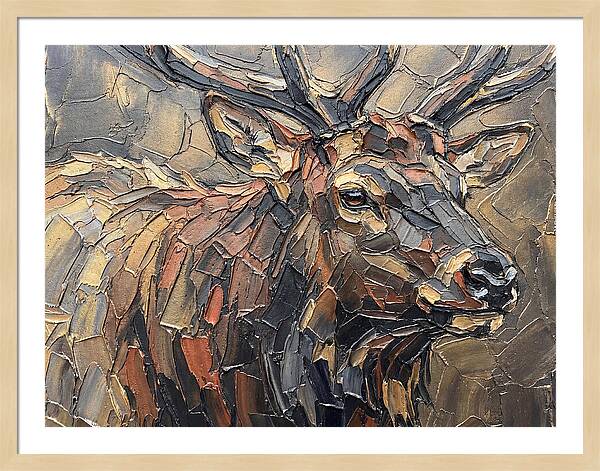 Elk In Textured Splendor