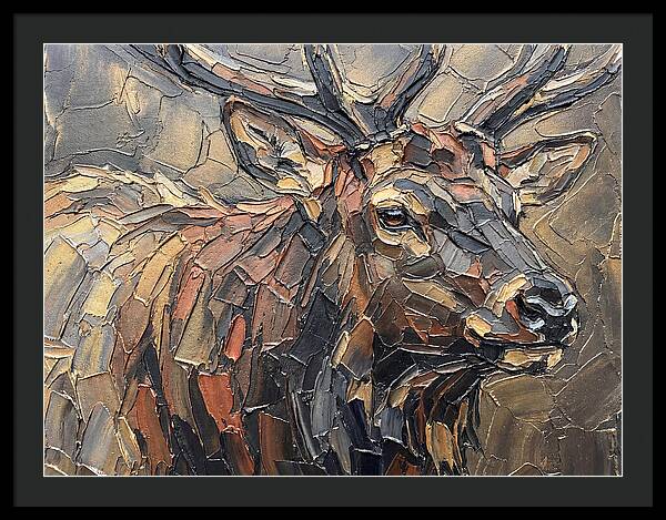 Elk In Textured Splendor