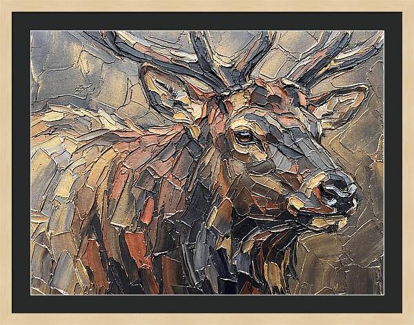 Elk In Textured Splendor