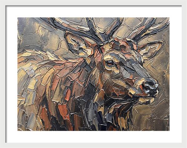 Elk In Textured Splendor