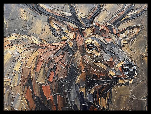 Elk In Textured Splendor