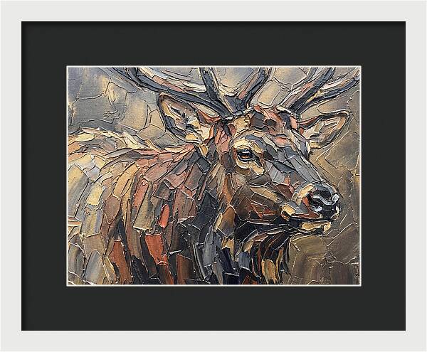 Elk In Textured Splendor