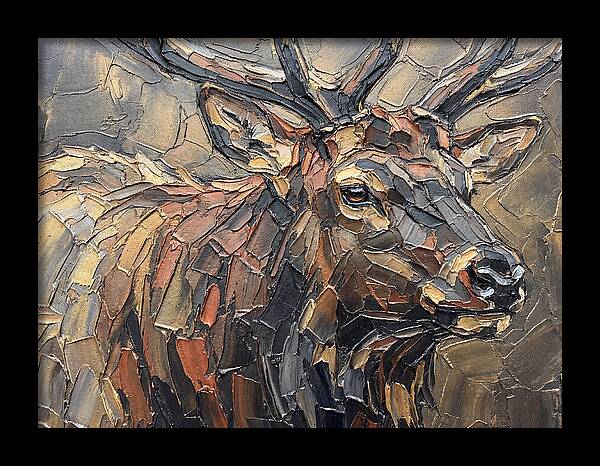 Elk In Textured Splendor