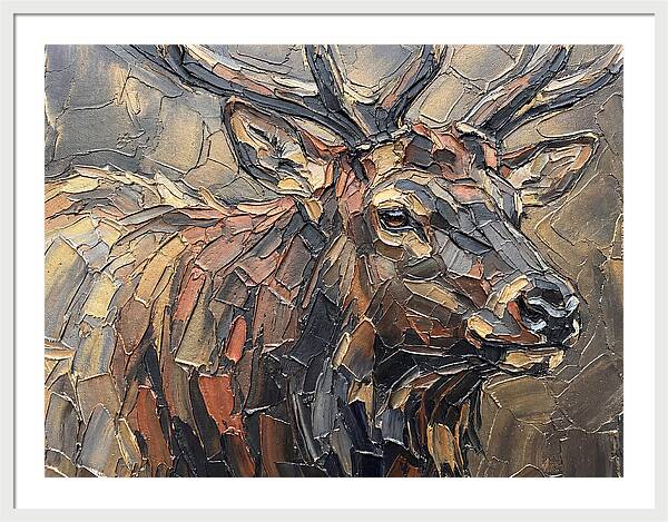 Elk In Textured Splendor