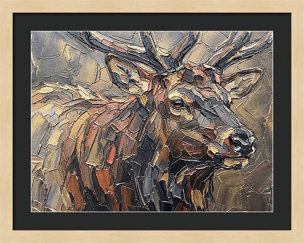 Elk In Textured Splendor