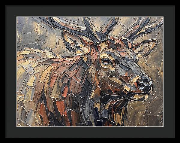 Elk In Textured Splendor