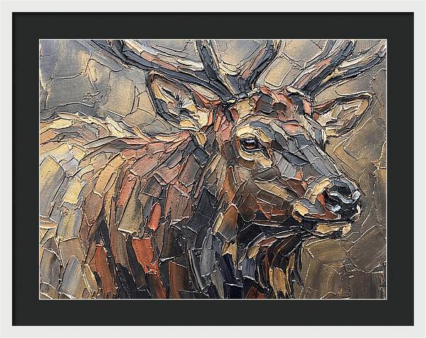 Elk In Textured Splendor