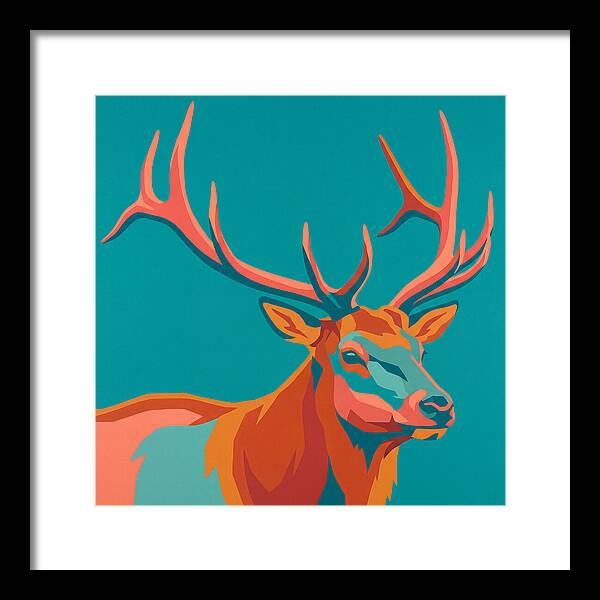 Elk In Vibrant Colors