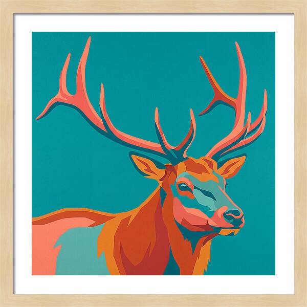 Elk In Vibrant Colors