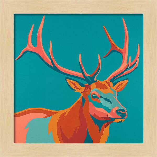 Elk In Vibrant Colors