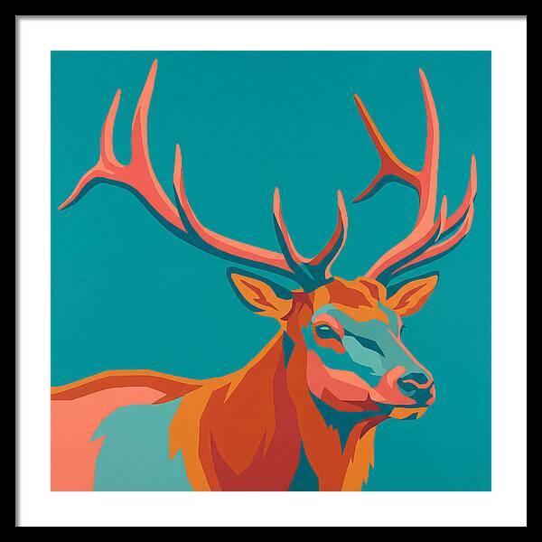 Elk In Vibrant Colors