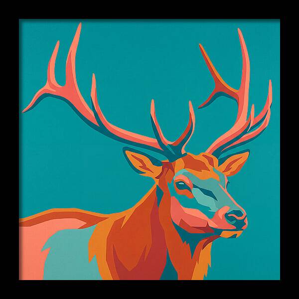Elk In Vibrant Colors