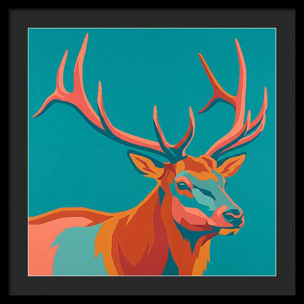 Elk In Vibrant Colors