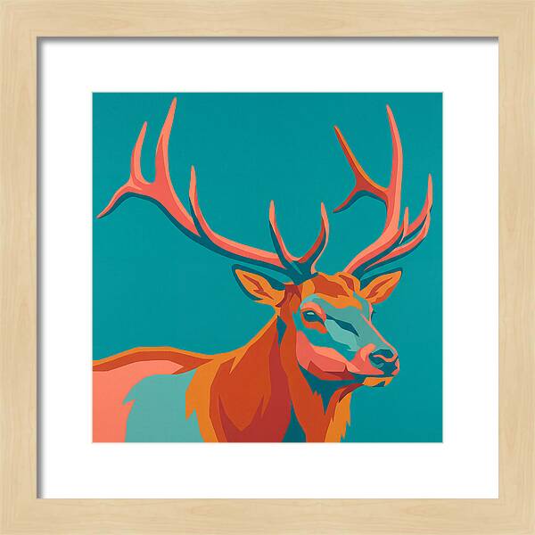 Elk In Vibrant Colors