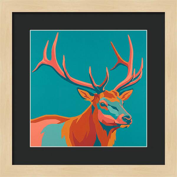 Elk In Vibrant Colors