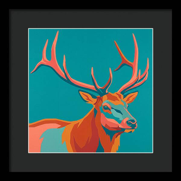 Elk In Vibrant Colors