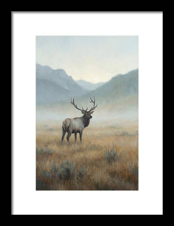 Elk Majestic In Autumn Mist
