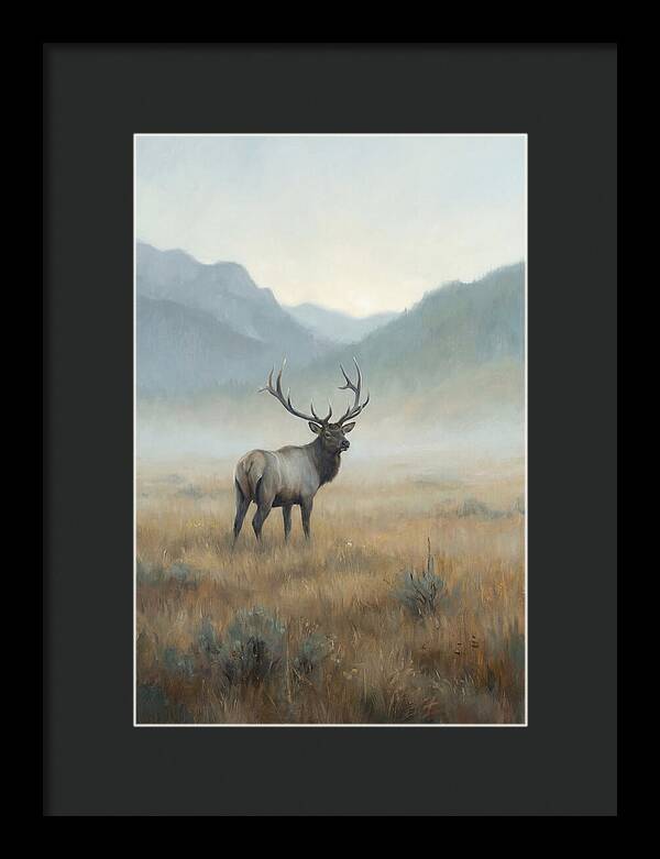 Elk Majestic In Autumn Mist
