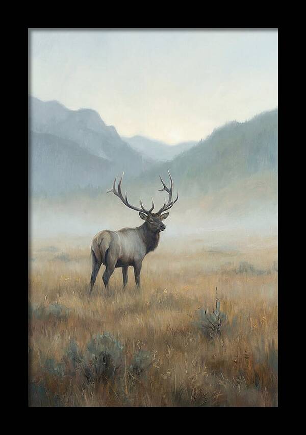 Elk Majestic In Autumn Mist