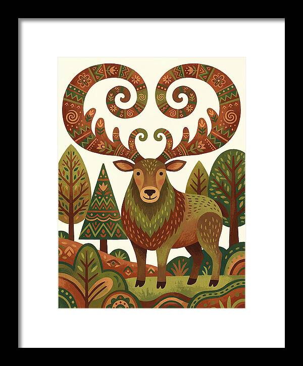 Elk With Intricate Antlers