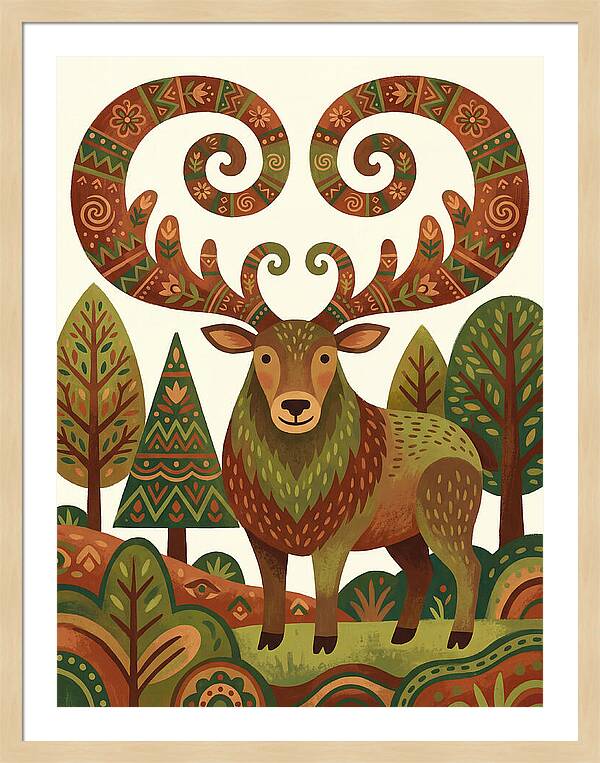 Elk With Intricate Antlers