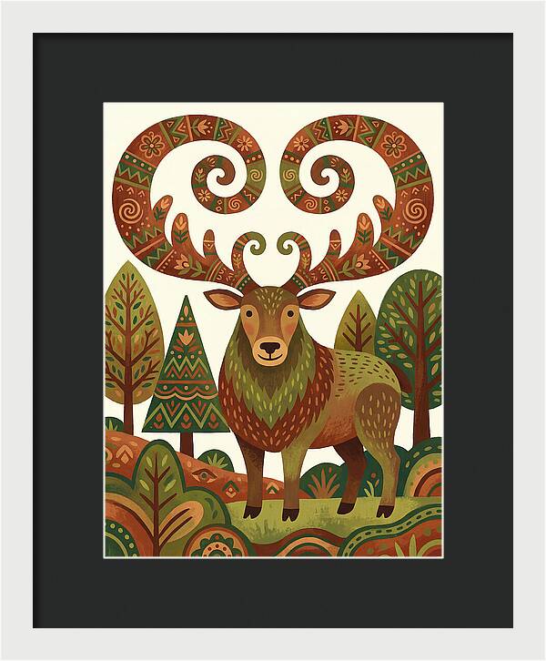 Elk With Intricate Antlers