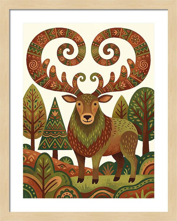 Elk With Intricate Antlers
