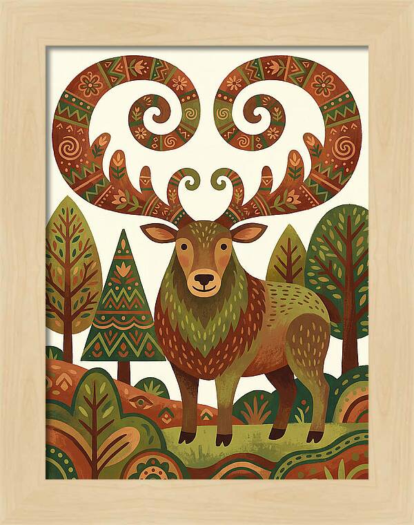 Elk With Intricate Antlers