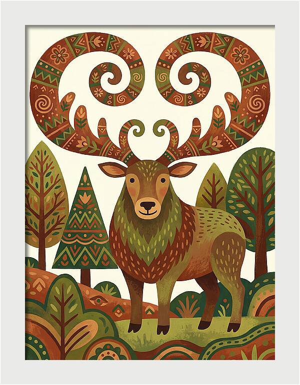 Elk With Intricate Antlers