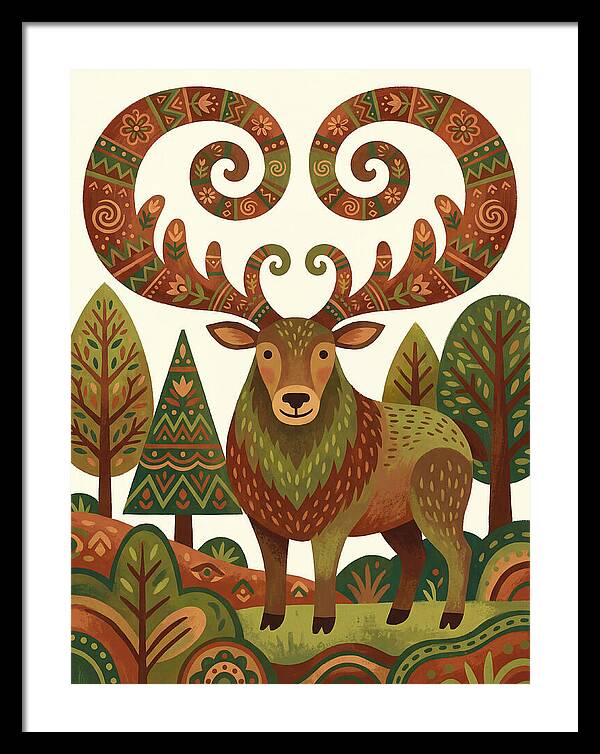 Elk With Intricate Antlers