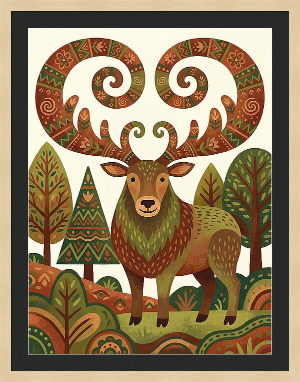 Elk With Intricate Antlers