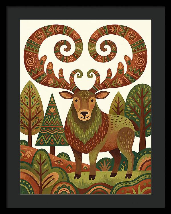 Elk With Intricate Antlers