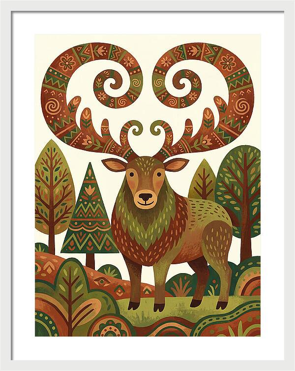 Elk With Intricate Antlers