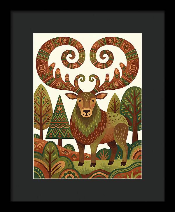 Elk With Intricate Antlers