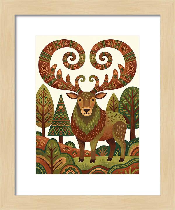 Elk With Intricate Antlers