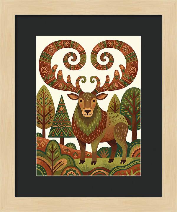 Elk With Intricate Antlers