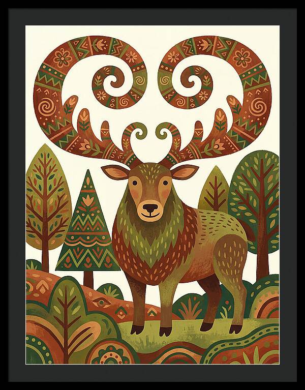 Elk With Intricate Antlers
