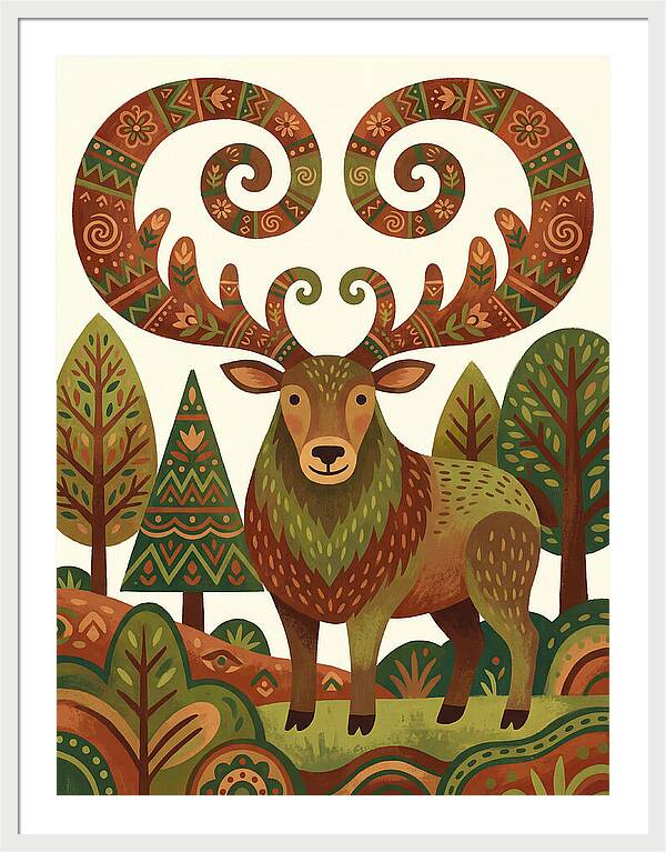 Elk With Intricate Antlers