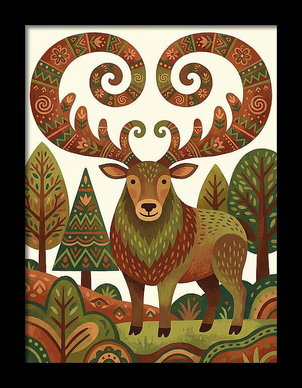 Elk With Intricate Antlers