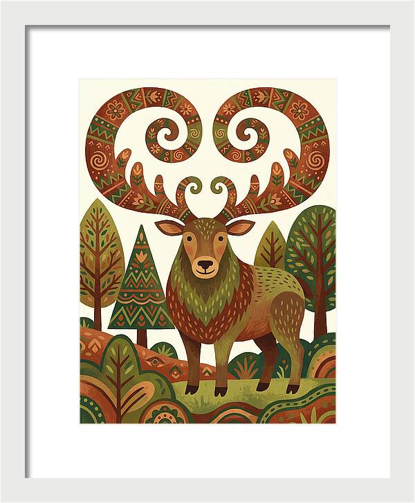 Elk With Intricate Antlers