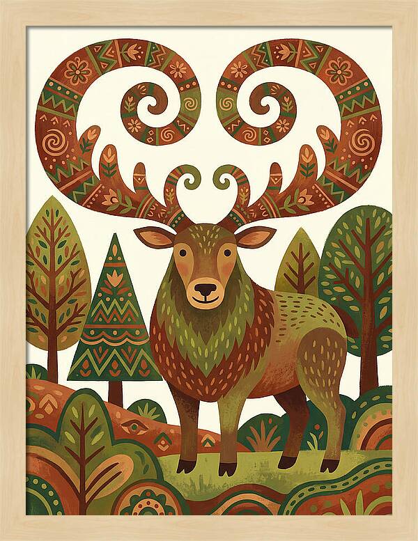 Elk With Intricate Antlers