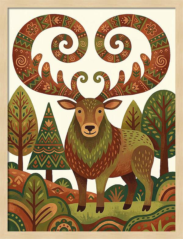 Elk With Intricate Antlers