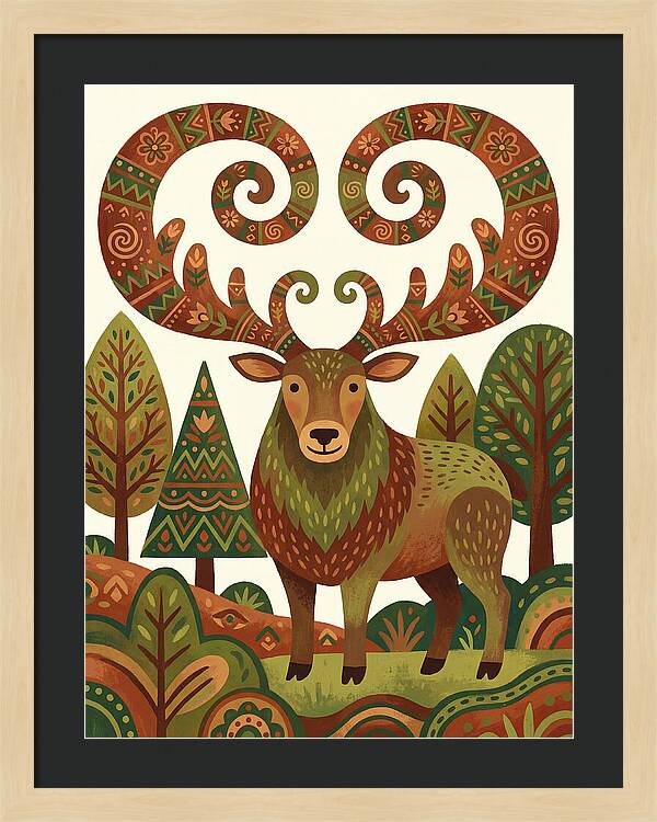 Elk With Intricate Antlers