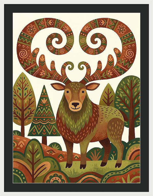 Elk With Intricate Antlers