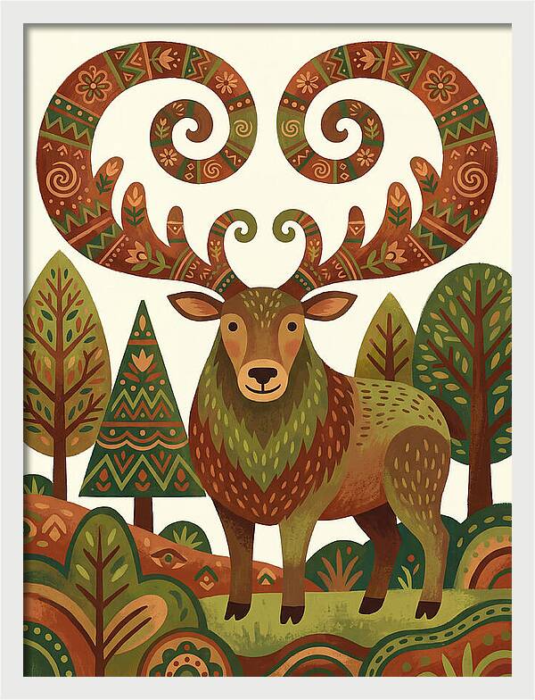 Elk With Intricate Antlers