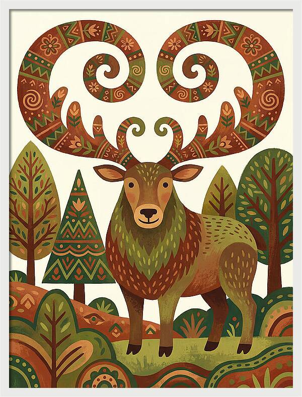 Elk With Intricate Antlers