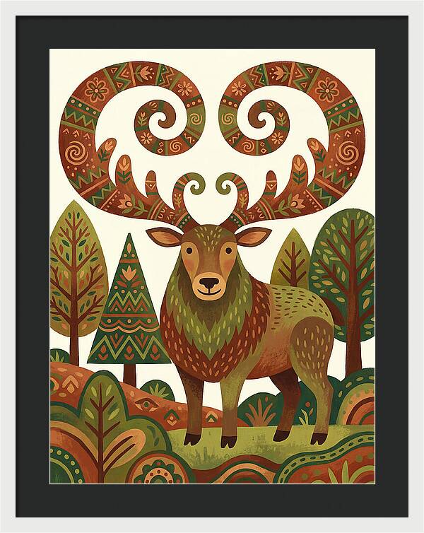 Elk With Intricate Antlers